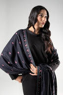 Embroidered Linen Shawl