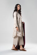 3 Pc Embroidered Khaddar Suit