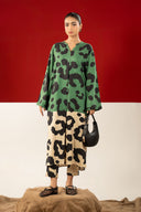 2 Pc Printed Twill Suit
