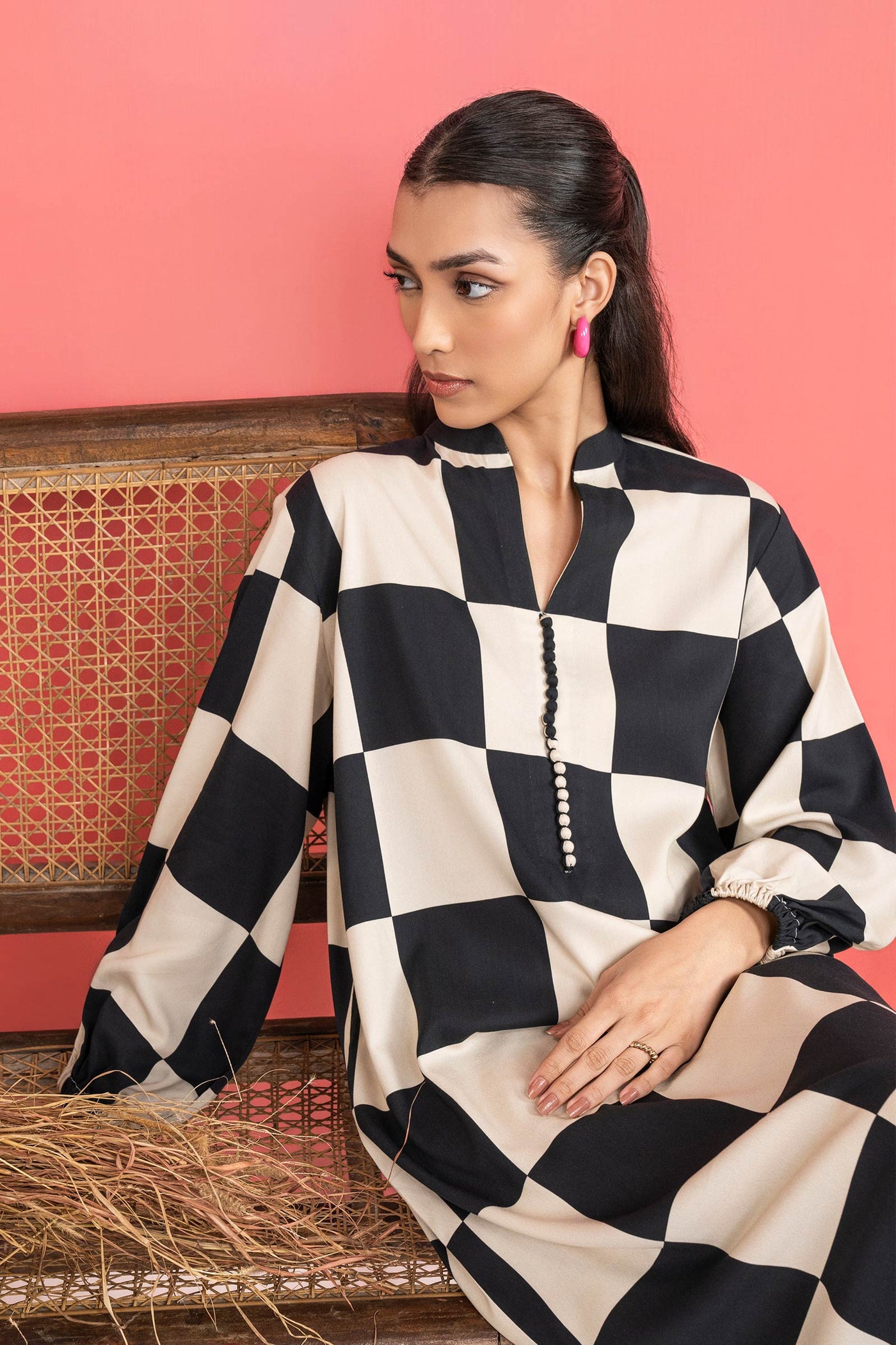 2 Pc Printed Twill Suit
