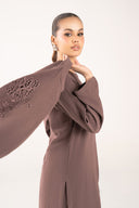 3 Pc Embroidered Poly Wrinkle Suit