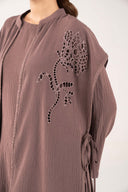 3 Pc Embroidered Poly Wrinkle Suit
