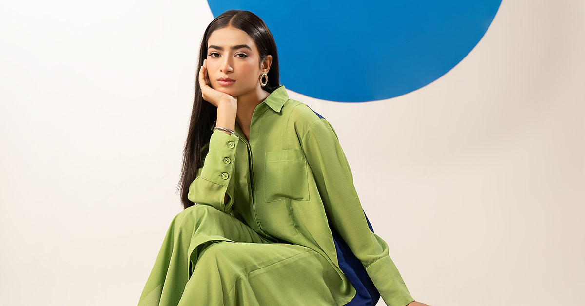 2 Pc Dyed Georgette Suit