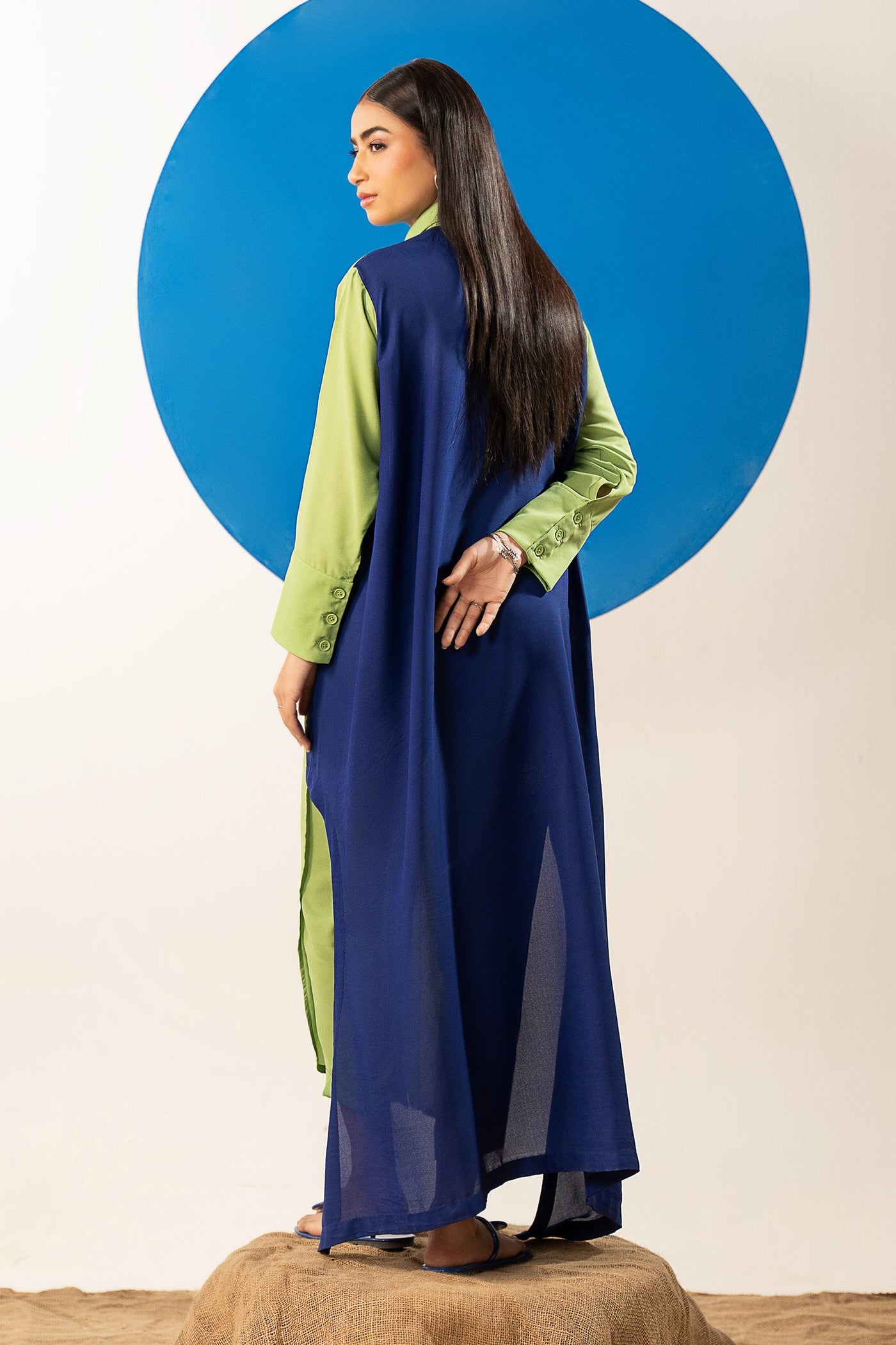 2 Pc Dyed Georgette Suit