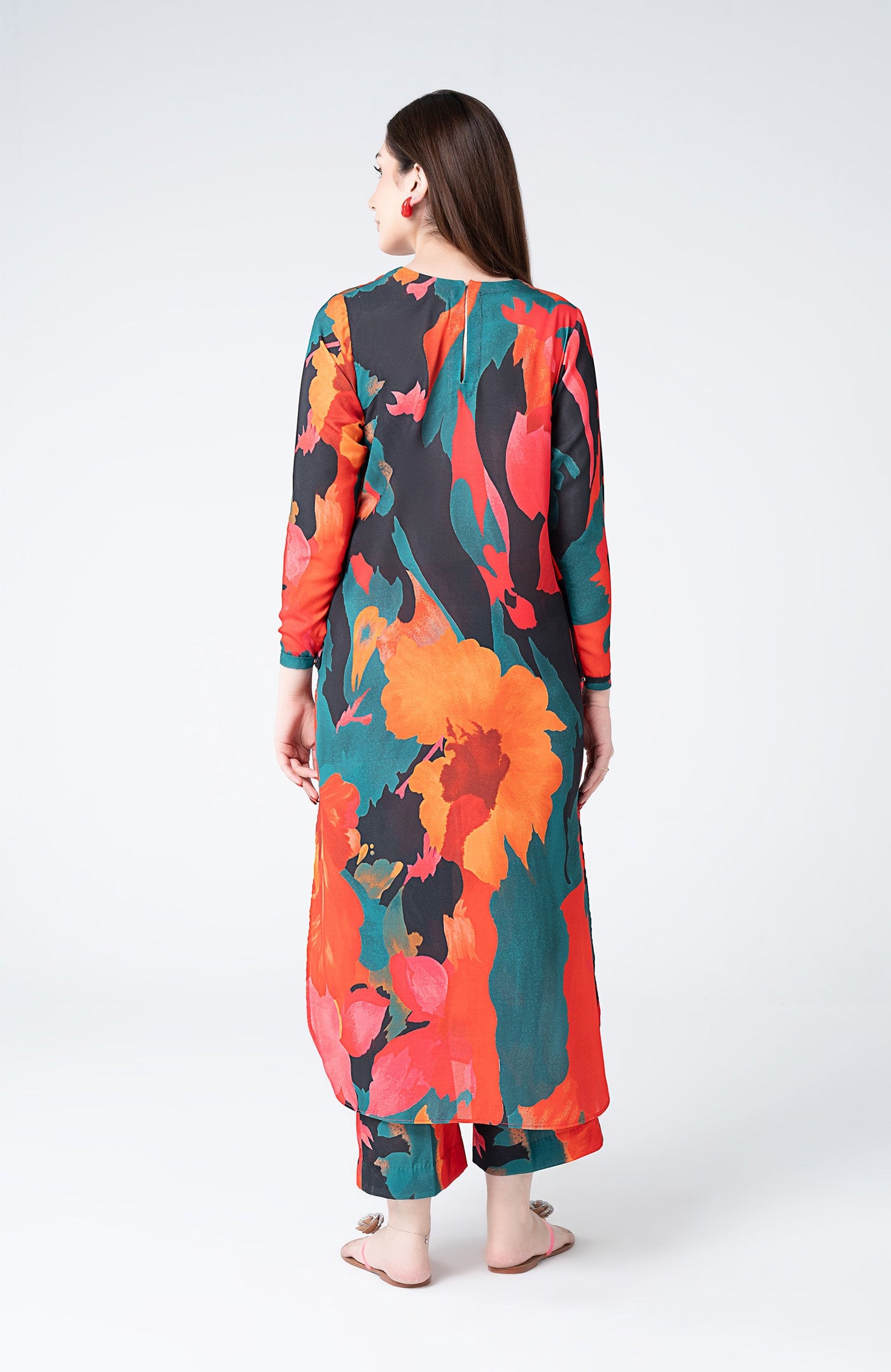 2 Pc Dyed Georgette Suit