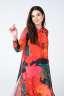 2 Pc Dyed Georgette Suit