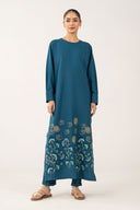 2 Pc Embroidered Crepe Suit