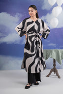 2 Pc Printed Crepe Suit