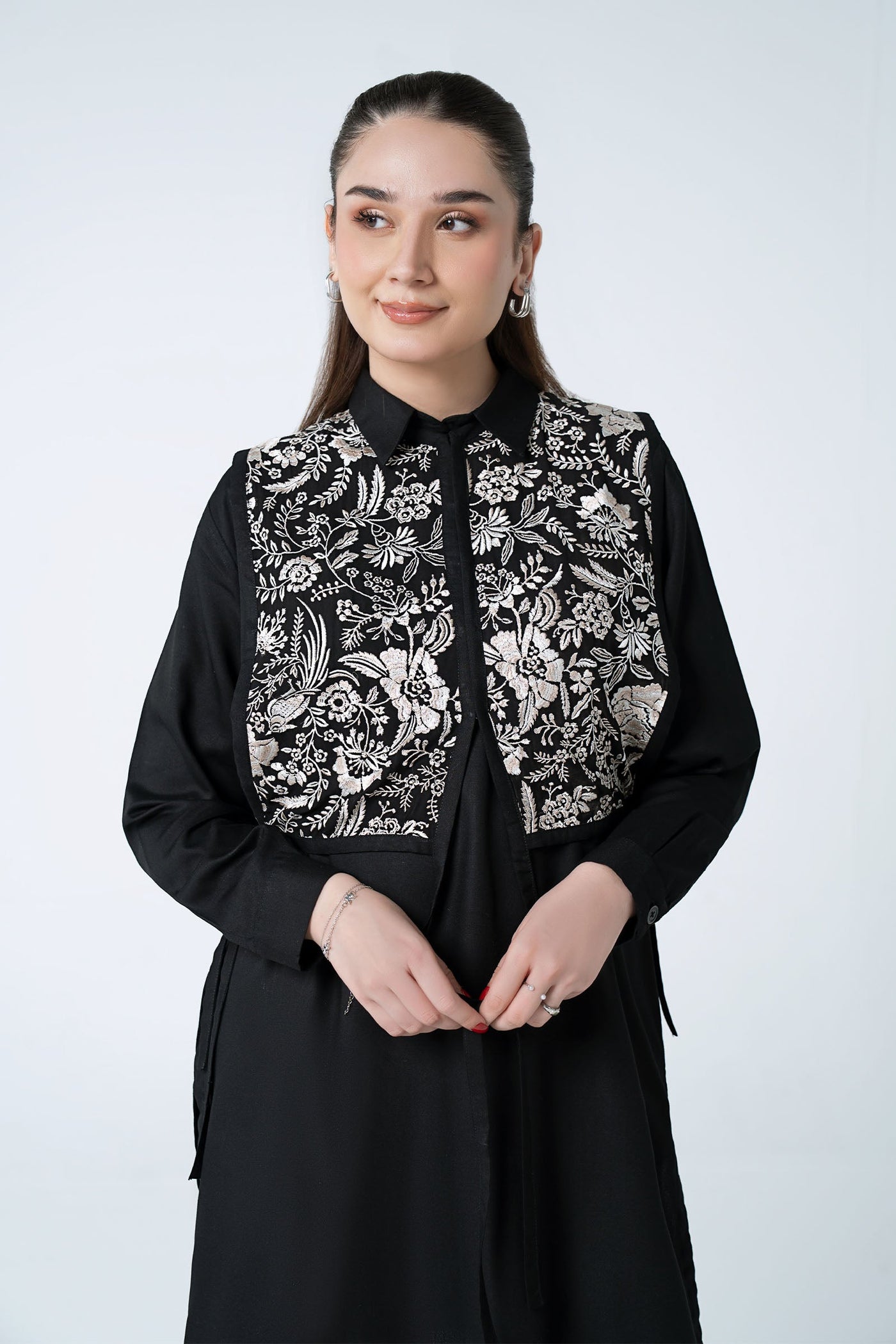 2 Pc Printed Crepe Suit