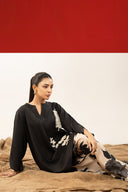 2 Pc Embroidered Twill Suit