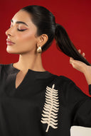 2 Pc Embroidered Twill Suit