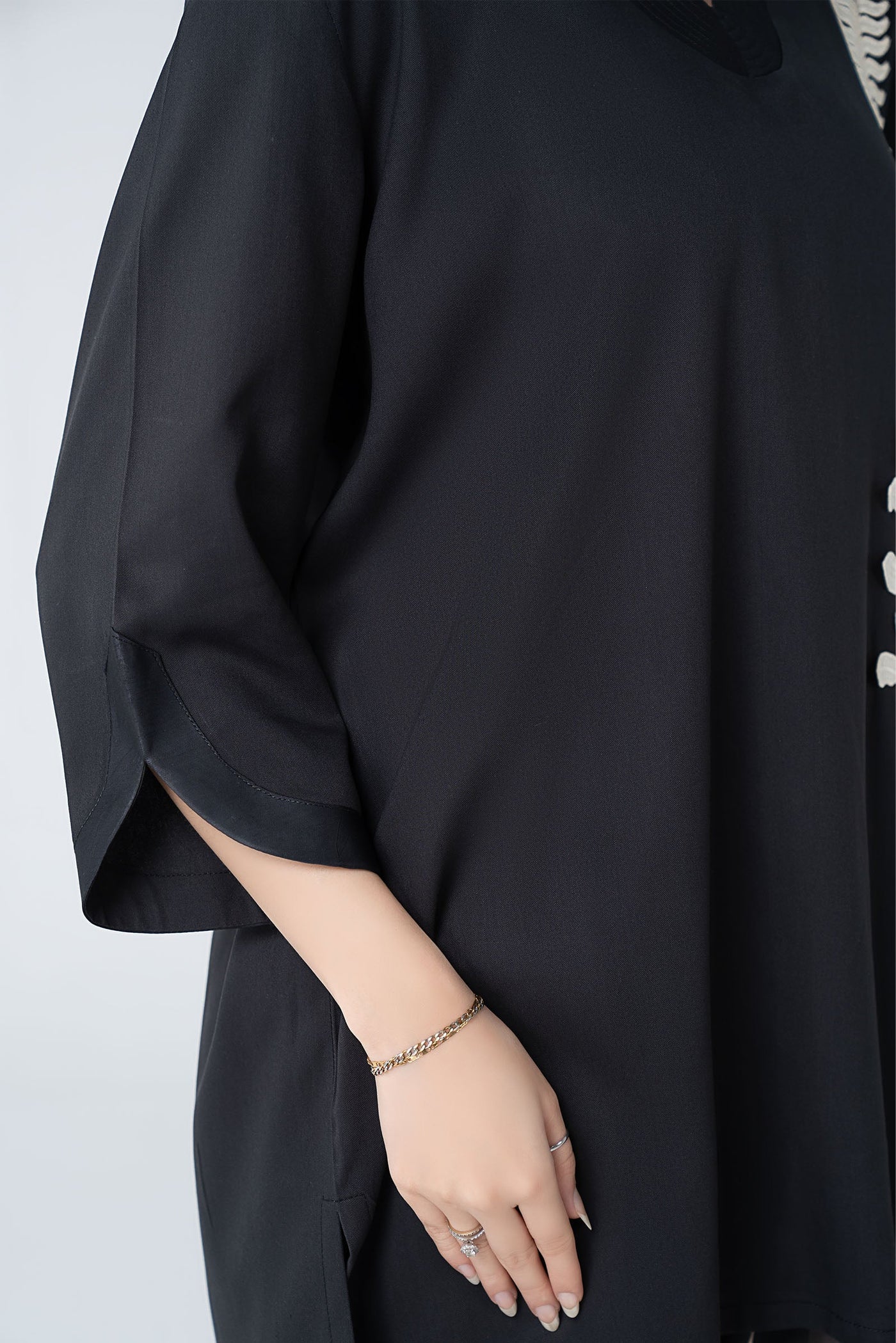 2 Pc Embroidered Twill Suit