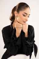 2 Pc Embroidered Crepe Suit
