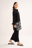 2 Pc Embroidered Crepe Suit