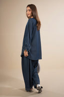 2 Pc Dyed Denim Suit