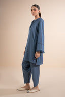 2 Pc Dyed Denim Suit