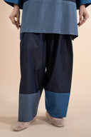 2 Pc Embroidered Tencel Denim Suit