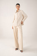 Striped Button-Down Set