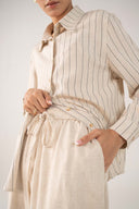 Striped Button-Down Set