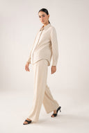 Striped Button-Down Set
