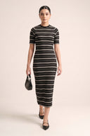 Yarn Dyed Knitted Dress
