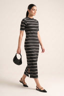 Yarn Dyed Knitted Dress