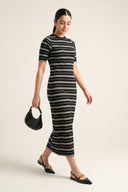 Yarn Dyed Knitted Dress