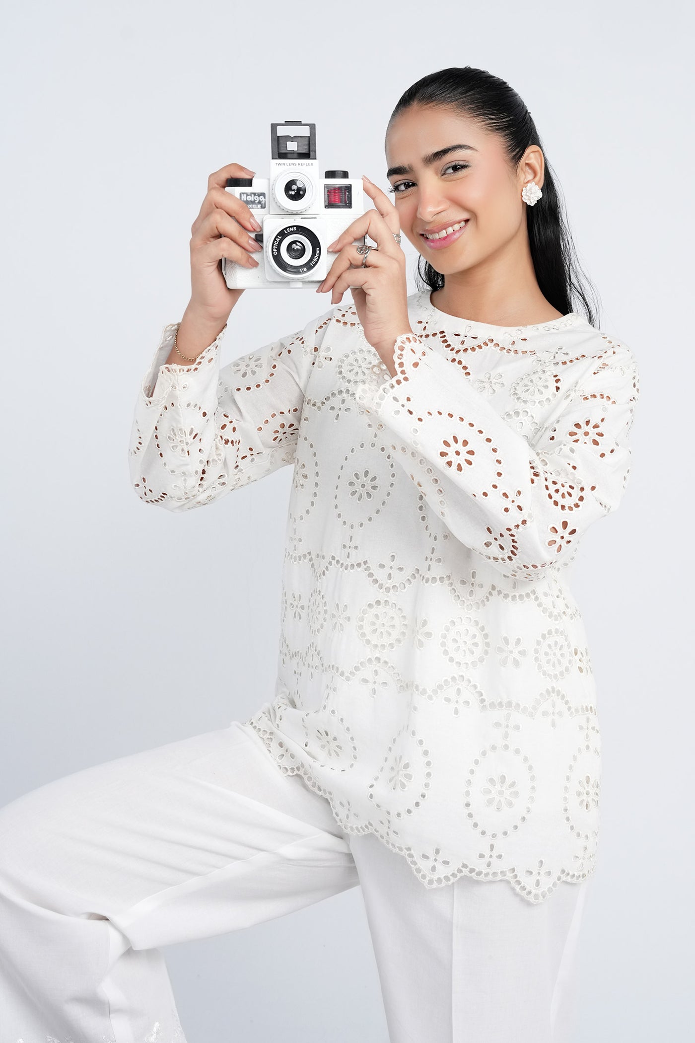 Schiffli Co-Ord Set