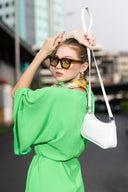 Batwing-Sleeve Dress