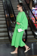 Batwing-Sleeve Dress