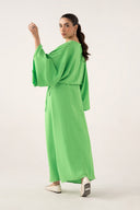 Batwing-Sleeve Dress