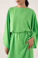 Batwing-Sleeve Dress