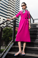 Belted Midi Dress