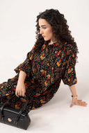 Printed Button-Down Dress