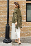 Lace-Back Shirt