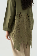 Lace-Back Shirt