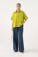 Batwing Buttoned Shirt