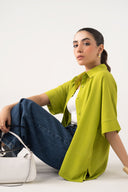 Batwing Buttoned Shirt