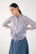 Schiffli Gathered Top