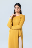Relaxed Waffle Knit Dress