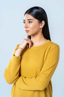 Relaxed Waffle Knit Dress