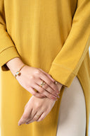 Relaxed Waffle Knit Dress