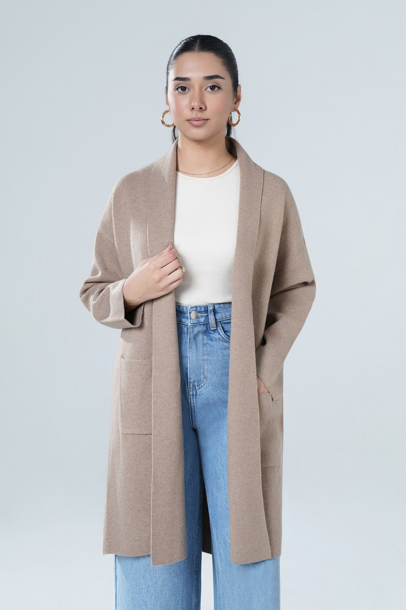 Knitted Shawl Cardigan