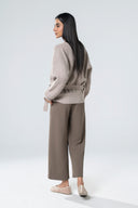 Knit Wrap-Around Sweater