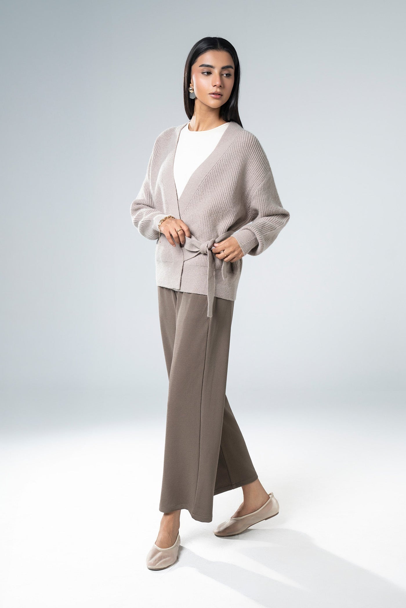 Knit Wrap-Around Sweater