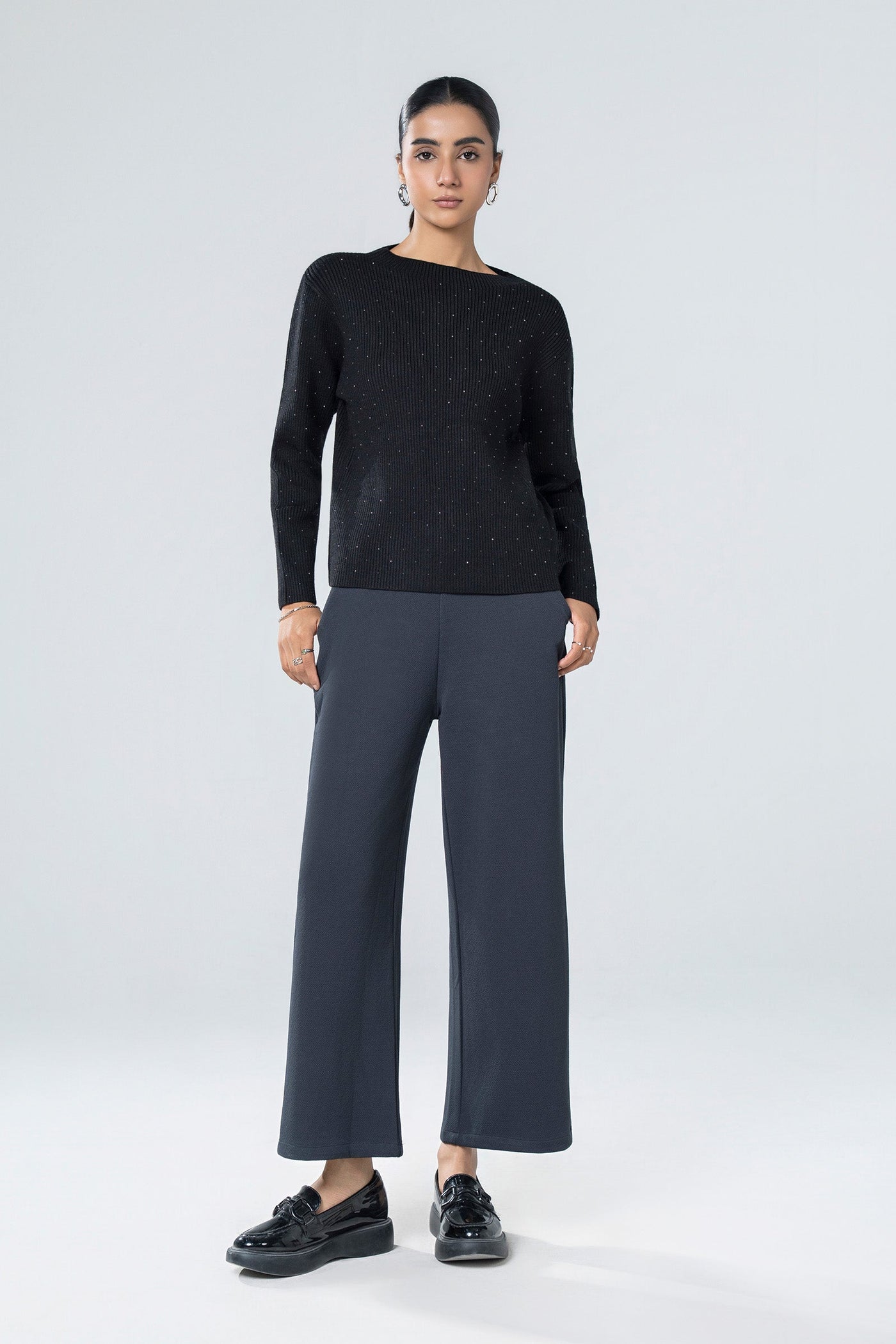 Embellished Knit Sweater