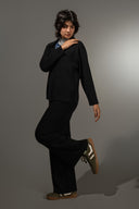 Textured Button-Down Set