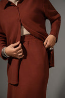 Knitted Skirt Set