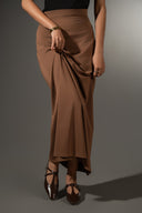 Flared Woven Skirt