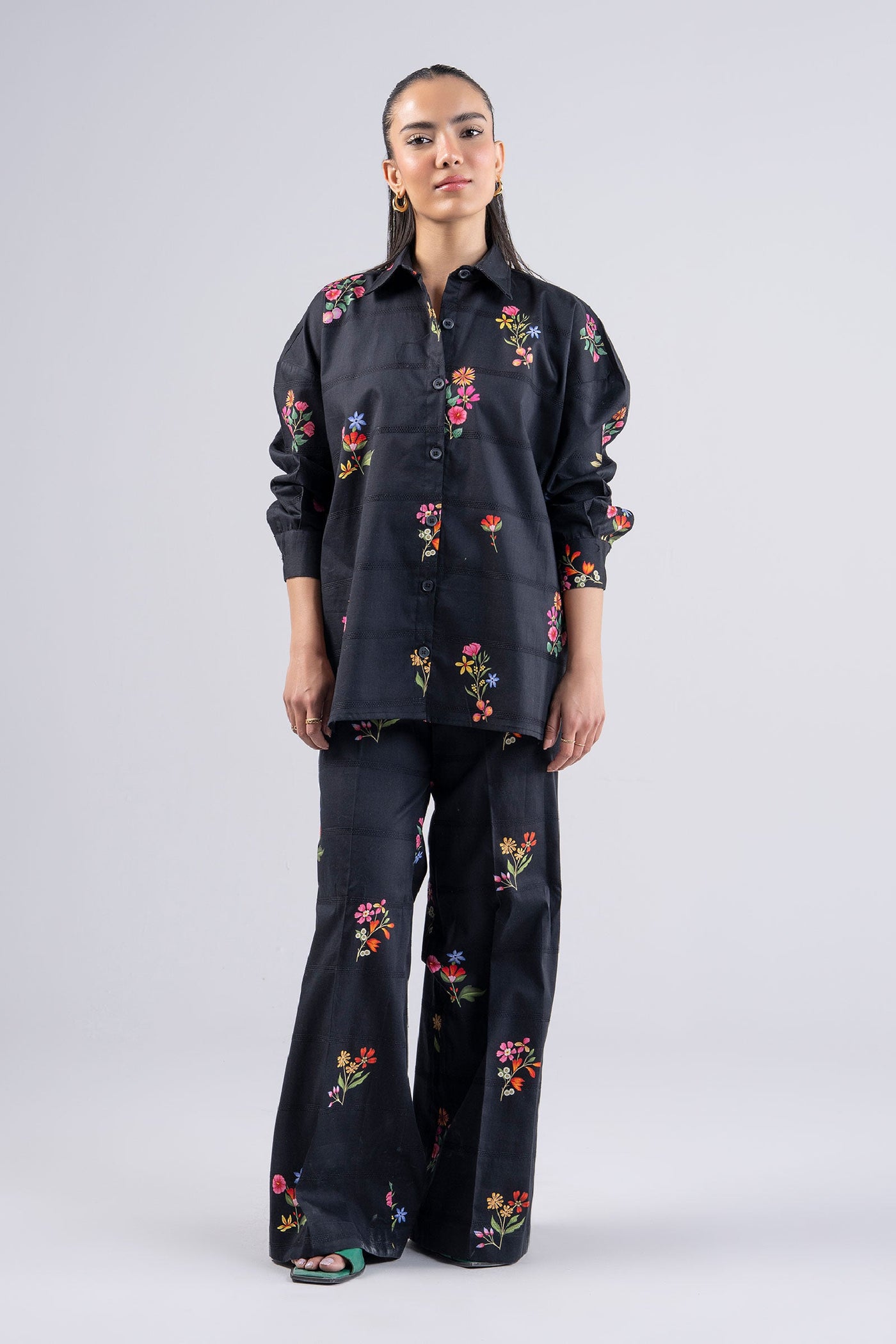 2 Pc Printed Textured Cotton Suit | MB-CS25-95